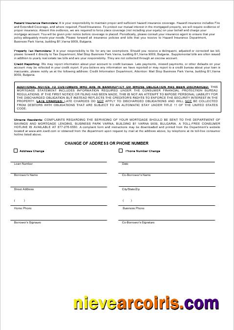 Ukraine Icard bank mortgage statement 3